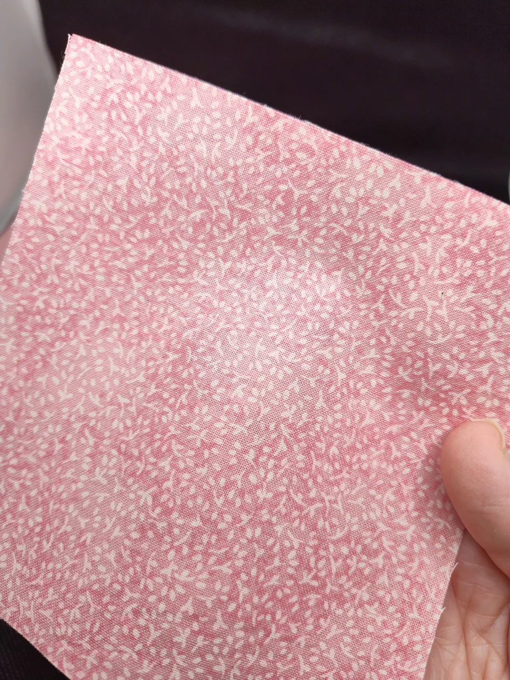 7 4.50 Inch Precut Pink Floral Cotton Fabric Squares